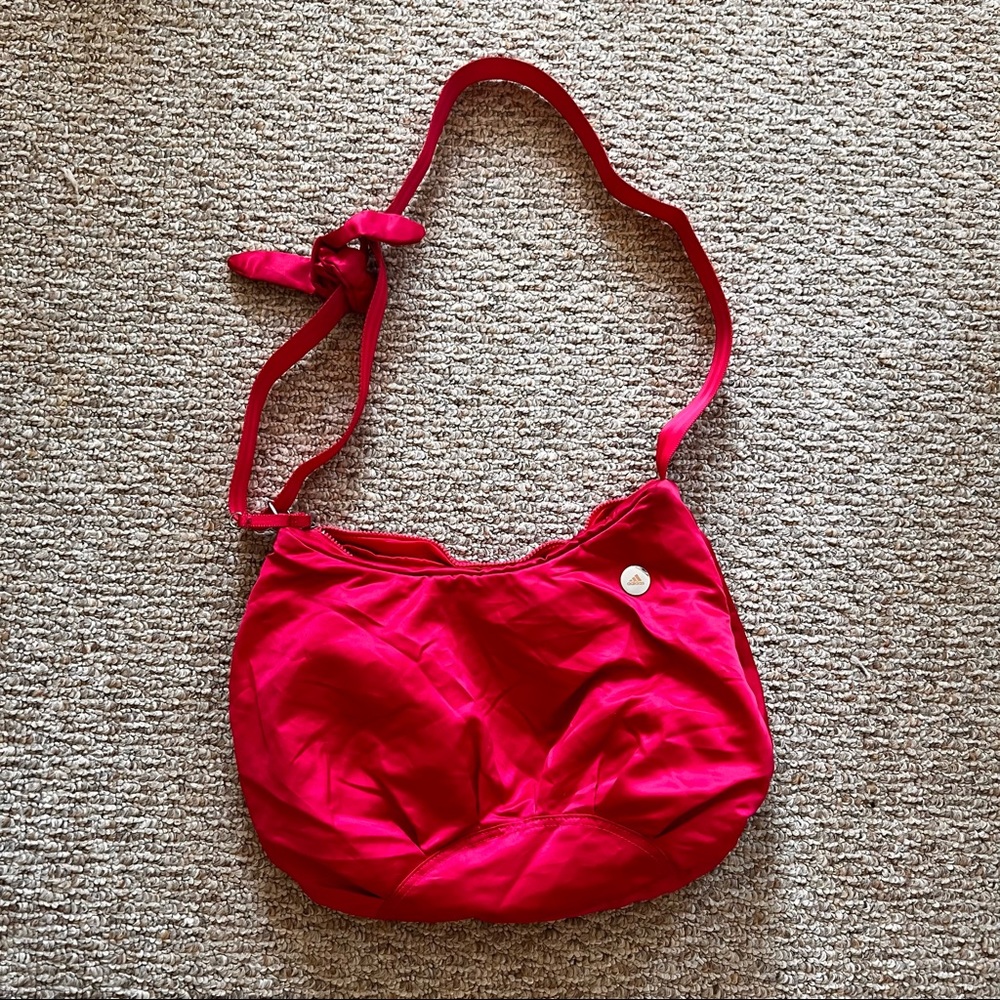 Adidas Hot Pink Sporty Nylon Crossbody Bag